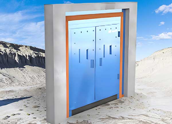 抗地壓無壓風門