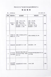 國家級檢驗報告