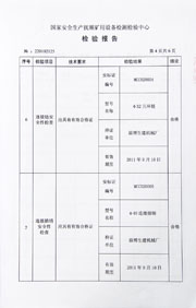 國家級檢驗報告