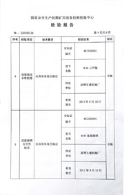 國家級檢驗報告