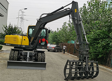 100型輪式液壓抓木機(jī)