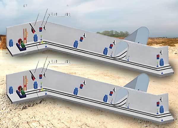 煤礦斜巷行人檢測(cè)裝置