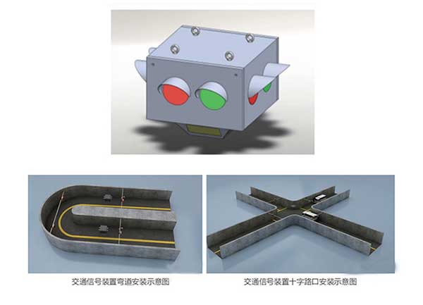 礦用無軌膠輪車交通信號裝置