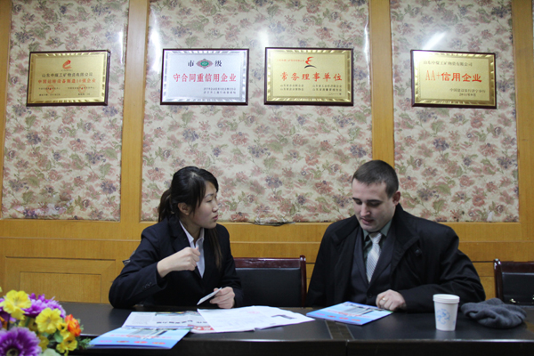 /俄羅斯某礦山企業客戶代表蒞臨山東中煤考察采購/