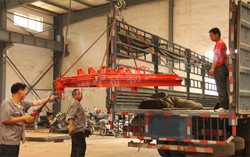 山東中煤工礦集團一批大型礦建設備起運山西